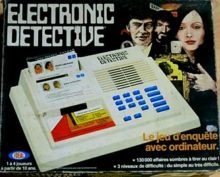 années 80, 80's, eighties, jeu électronique, electronic detective, 1979, marque Ideal, jeux, jeu, enquete policière, nostalgie, souvenirs,
